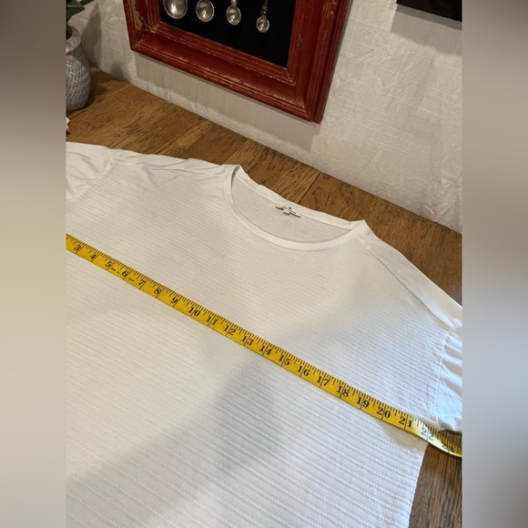 TOM TAILOR Light Blue Textured T-Shirt – Size XL - Picture 3 of 10